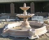 大理石石雕喷泉喷水池雕塑加工图片